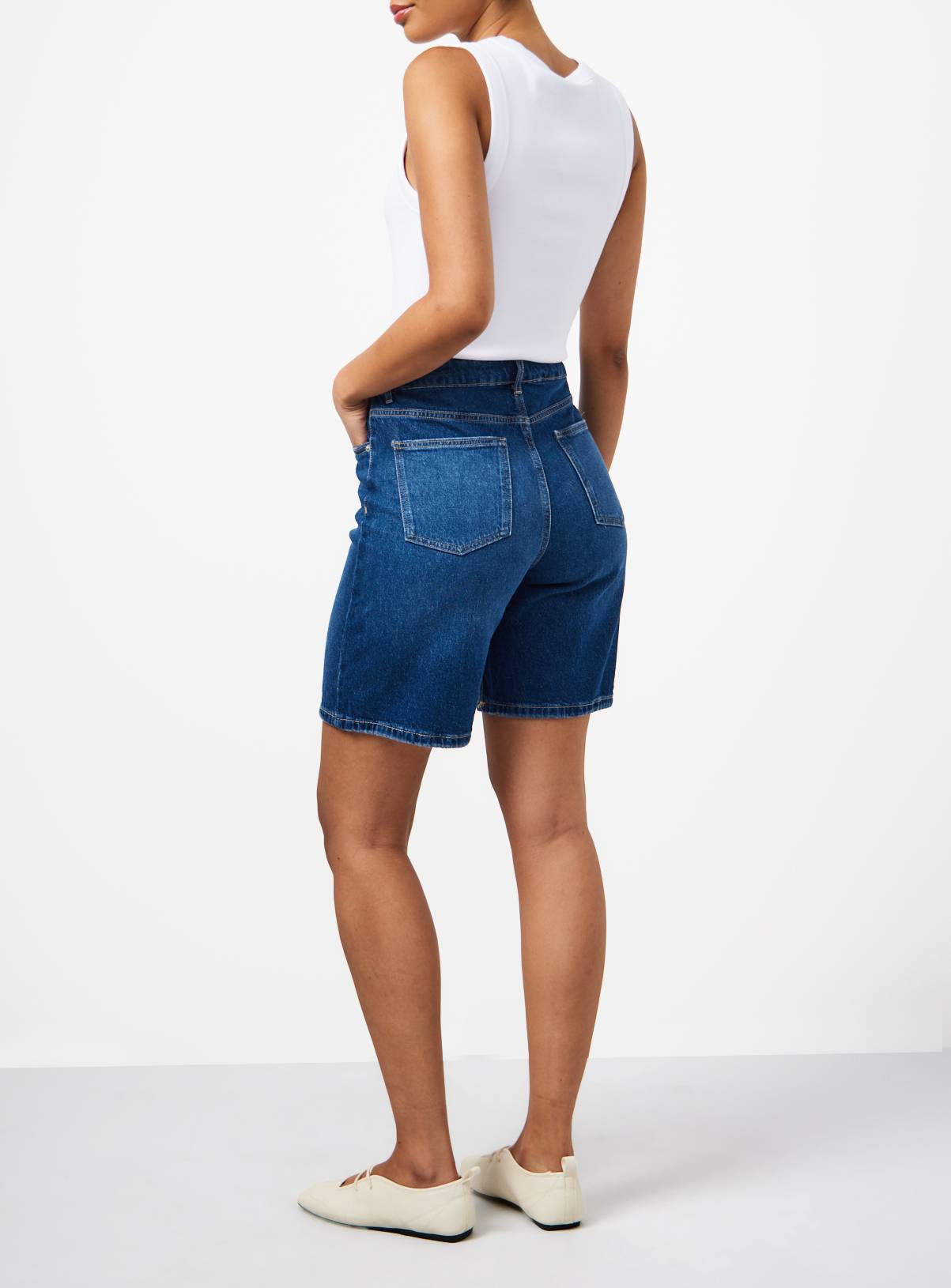 Mid Denim Bermuda Shorts 18 - Image 4